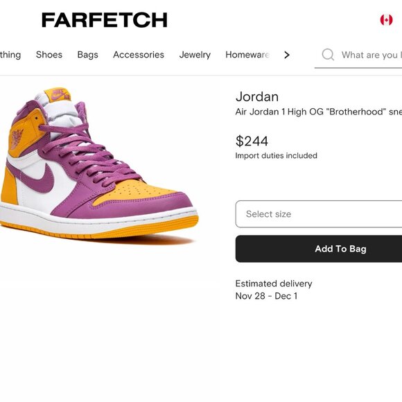 Nike | Air Jordan 1 Retro High OG "Brotherhood" sneakers - Picture 14 of 16